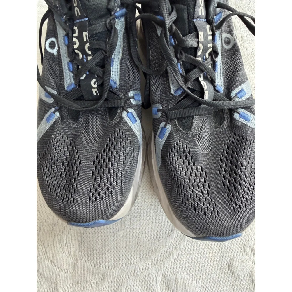 Men's On CloudTec Phase Black Blue Athletic Shoes Size 10